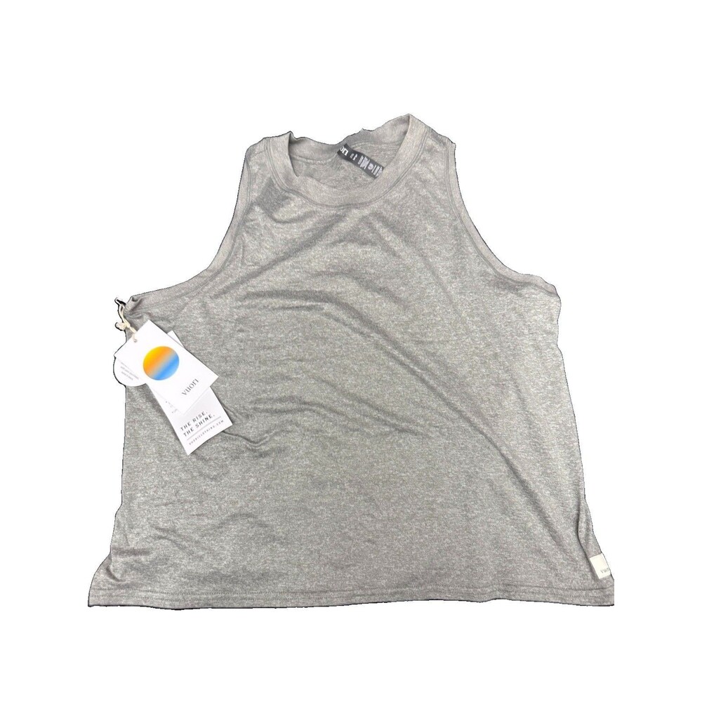 Vuori Women’s Energy Gray Tank Top’ Breathable Logo Size Large New